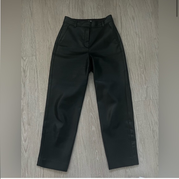 Aritiza babaton command cropped Leather Pants 00 - Picture 2 of 4
